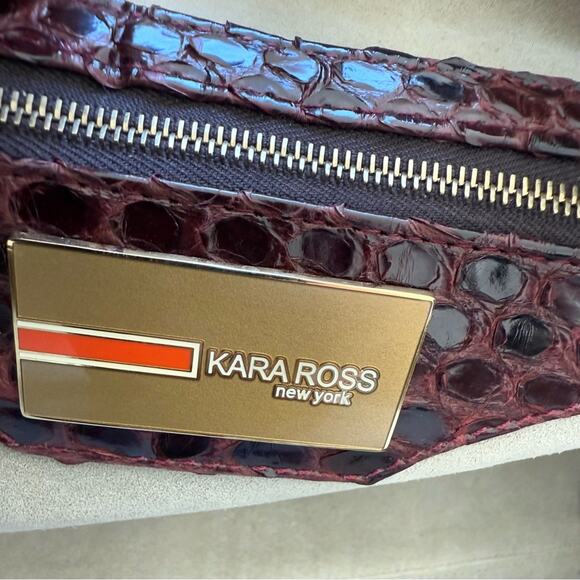NEW!!! KARA ROSS python skin satchel bag large Retail 2950$ - Picture 10 of 13